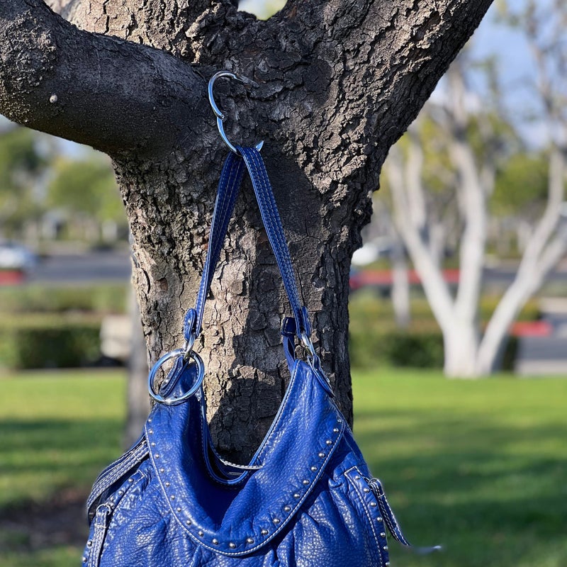 Clipa Bag Hanger - Polished Silver - The Ring That Opens Into a Hook and Hangs in Just 1/2" of Space, Holds 33 lbs., 3 yr. Warranty - Image 4